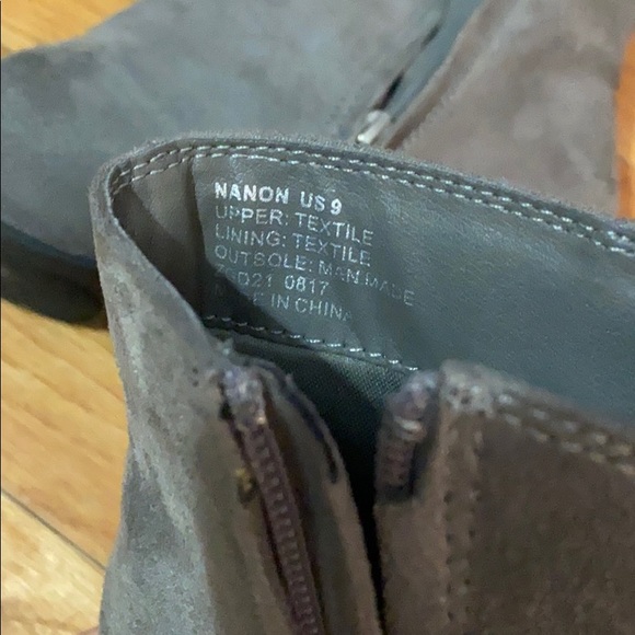 Gray Faux Suede Boots - Picture 6 of 6